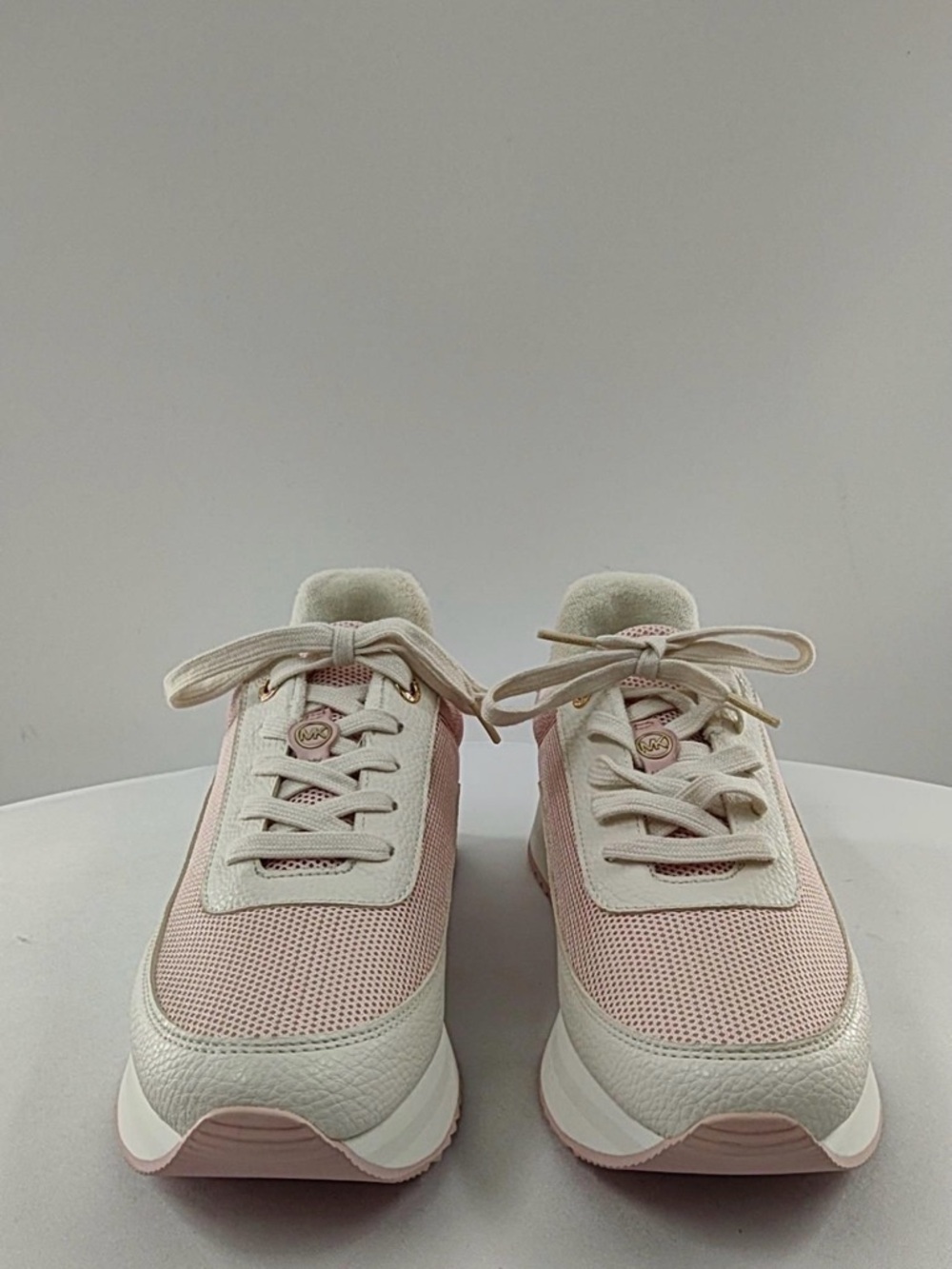 Michael Kors Pink and Cream Platform Lace-Up Sneaker - Picture 5 of 6